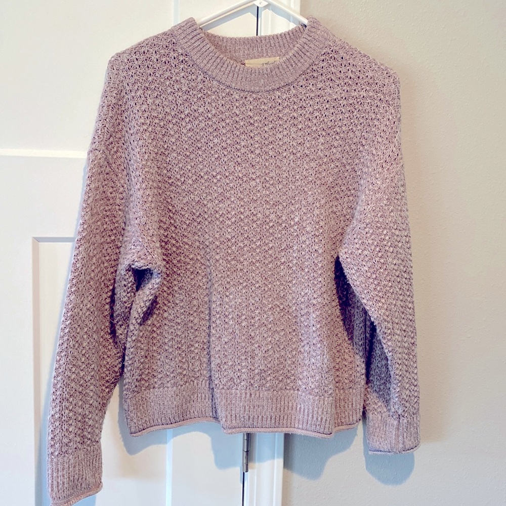 Purple knit sweater